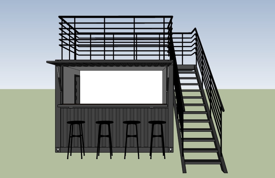 container coffee shop design